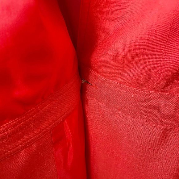 Vintage Isaac Mizrahi 100% Silk Red Wrap D… - Picture 11 of 15